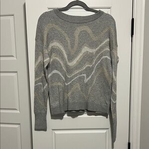Gray and Gold Women's Sweater